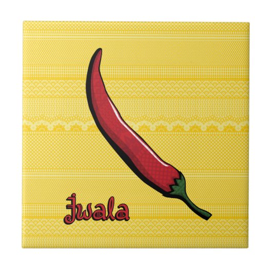 Jwala Chili Pepper Tile Fliese (Vorderseite)
