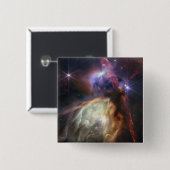 JWST-Bild der Rho-Ophiuchi-Sterne Button (Vorne & Hinten)