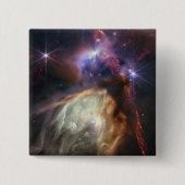 JWST-Bild der Rho-Ophiuchi-Sterne Button (Vorderseite)