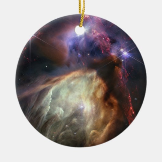 JWST-Bild der Rho-Ophiuchi-Sterne Keramik Ornament (Vorne)