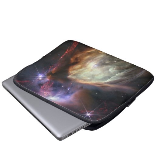 JWST-Bild der Rho-Ophiuchi-Sterne Laptopschutzhülle (Vorne Knopf)