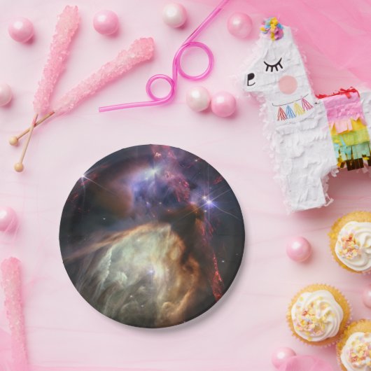 JWST-Bild der Rho-Ophiuchi-Sterne Pappteller (Party)