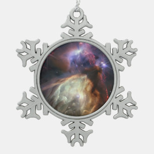JWST-Bild der Rho-Ophiuchi-Sterne Schneeflocken Zinn-Ornament