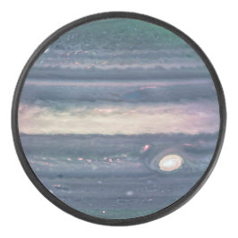 JWST-Bild des Planeten Jupiter in Infrarot Eishockey Puck