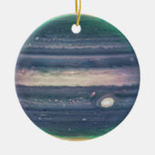 JWST-Bild des Planeten Jupiter in Infrarot Keramik Ornament (Vorne)