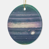 JWST-Bild des Planeten Jupiter in Infrarot Keramik Ornament (Links)