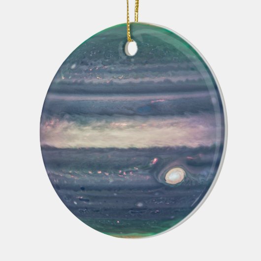 JWST-Bild des Planeten Jupiter in Infrarot Keramik Ornament (Links)