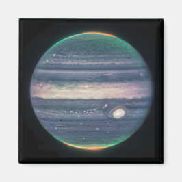 JWST-Bild des Planeten Jupiter in Infrarot Magnet