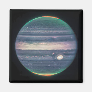 JWST-Bild des Planeten Jupiter in Infrarot Magnet