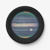 JWST-Bild des Planeten Jupiter in Infrarot Pappteller (Vorderseite)