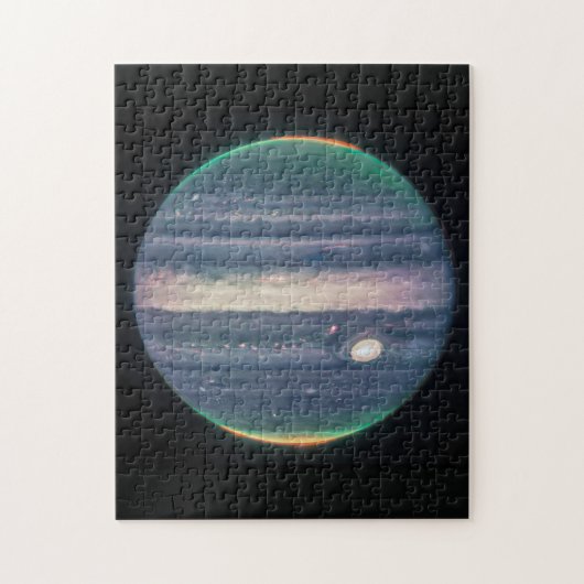 JWST-Bild des Planeten Jupiter in Infrarot Puzzle (Vertikal)