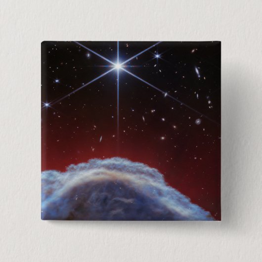 JWST-Bild des Rosshaennebels Button (Vorderseite)