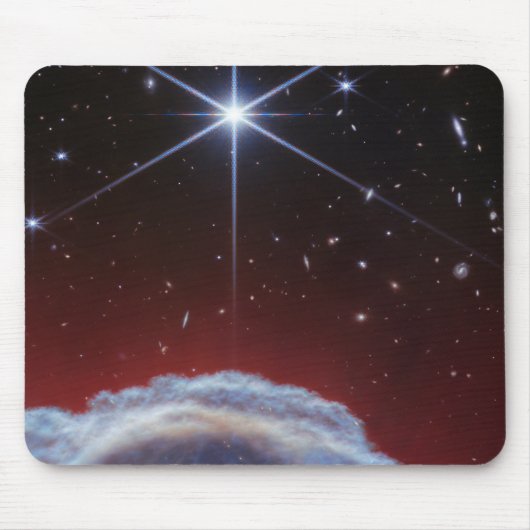 JWST-Bild des Rosshaennebels Mousepad (Vorne)