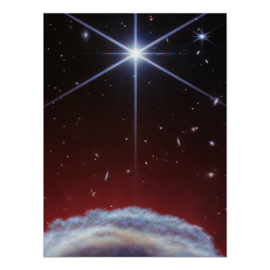 JWST-Bild des Rosshaennebels Poster (Vorderseite)
