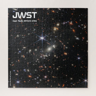 JWST Deep Field Galxy Cluster SMACS 0723 Puzzle
