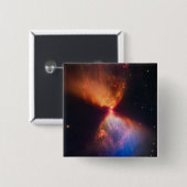 JWST Hourglass Protostar Formation Button (Vorne & Hinten)