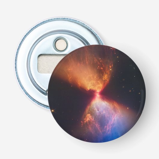 JWST Hourglass Protostar Formation Flaschenöffner (Vorderseite)