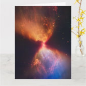 JWST Hourglass Protostar Formation Karte (Gelbe Blume)