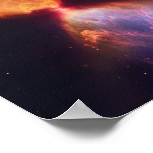 JWST Hourglass Protostar Formation Poster (Ecke)