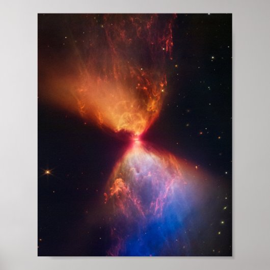 JWST Hourglass Protostar Formation Poster (Vorne)