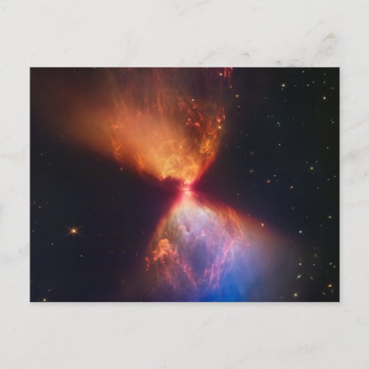 JWST Hourglass Protostar Formation Postkarte (Vorderseite)