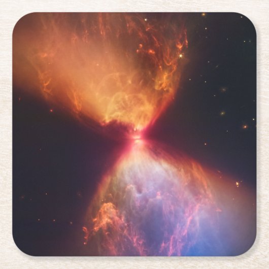 JWST Hourglass Protostar Formation Rechteckiger Pappuntersetzer (Vorderseite)