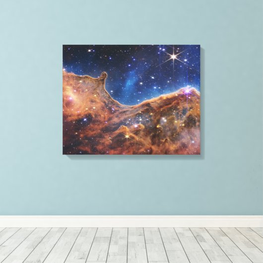 JWST James Webb Space Telescope Cosmic Cliffs Show Leinwanddruck (Insitu (Holzboden))