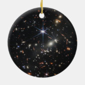 JWST James Webb Space Telescope Erste Bilder Keramik Ornament (Hinten)