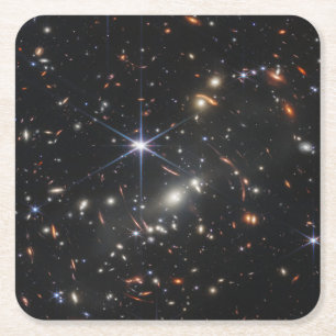 JWST James Webb Space Telescope Erste Bilder Rechteckiger Pappuntersetzer