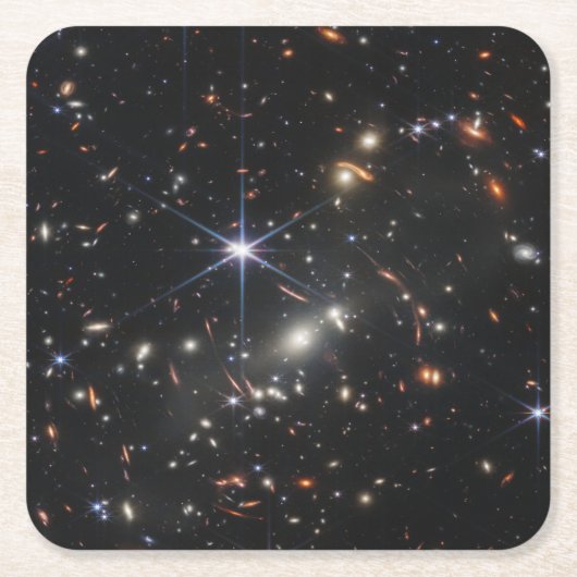 JWST James Webb Space Telescope Erste Bilder Rechteckiger Pappuntersetzer (Vorderseite)