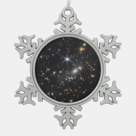 JWST James Webb Space Telescope Erste Bilder Schneeflocken Zinn-Ornament