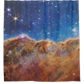 JWST James Webb Space Telescope Kosmic Cliffs Duschvorhang (Vorderseite)