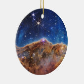 JWST James Webb Space Telescope Kosmic Cliffs Keramik Ornament (Rechts)