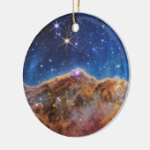 JWST James Webb Space Telescope Kosmic Cliffs Keramik Ornament (Links)