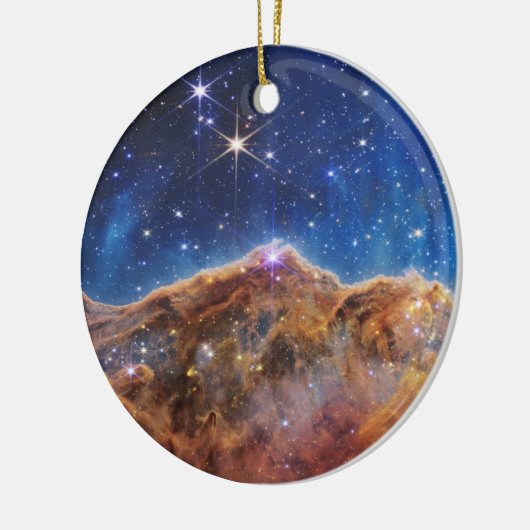 JWST James Webb Space Telescope Kosmic Cliffs Keramik Ornament (Links)
