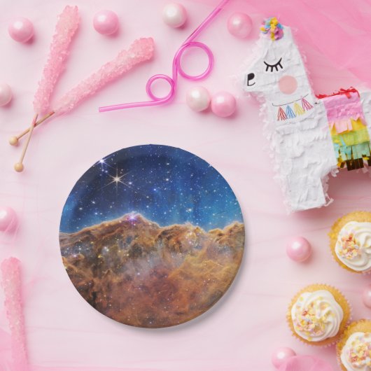 JWST James Webb Space Telescope Kosmic Cliffs Pappteller (Party)