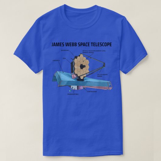 JWST James Webb Space Telescope NASA Science Unifo T-Shirt (Design vorne)