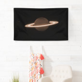 JWST James Webb Space Telescope Saturn Infrared Banner (Insitu)