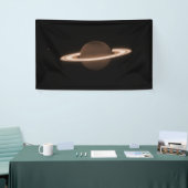 JWST James Webb Space Telescope Saturn Infrared Banner (Messeveranstaltung)