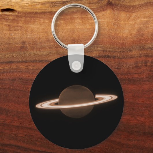 JWST James Webb Space Telescope Saturn Infrared Schlüsselanhänger (Rückseite)