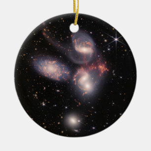 JWST James Webb Space Telescope Stephan’s Quintet Keramik Ornament
