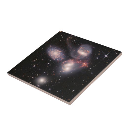 JWST James Webb Space Telescope Stephans Quintet Fliese (Seite)