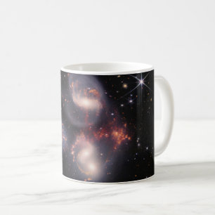 JWST James Webb Space Telescope Stephans Quintet Kaffeetasse