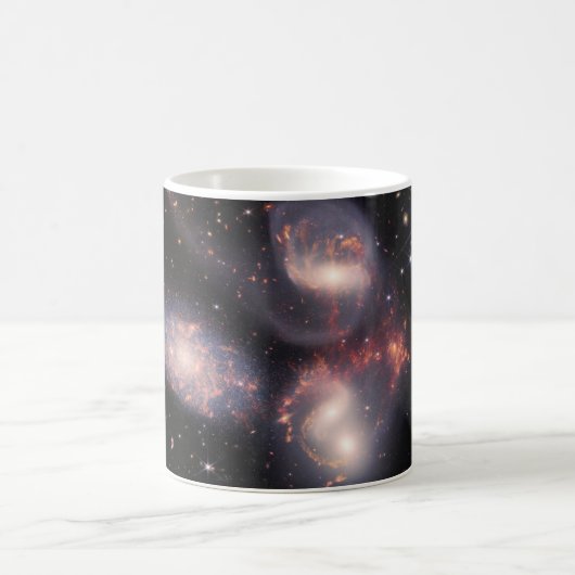 JWST James Webb Space Telescope Stephans Quintet Kaffeetasse (Mittel)