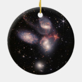 JWST James Webb Space Telescope Stephans Quintet Keramik Ornament (Hinten)