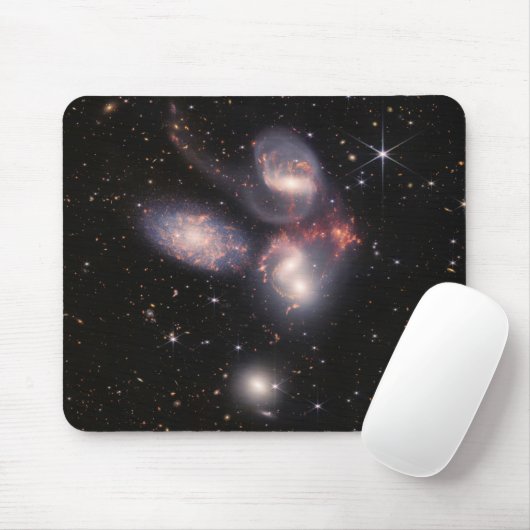 JWST James Webb Space Telescope Stephans Quintet Mousepad (Mit Mouse)