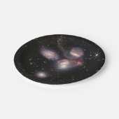 JWST James Webb Space Telescope Stephans Quintet Pappteller (Schrägansicht)