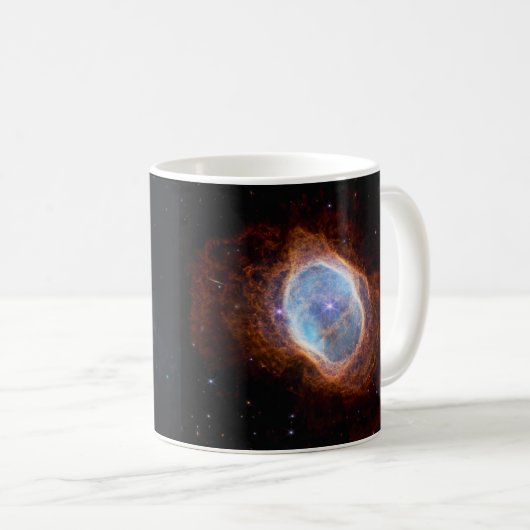 JWST James Webb Telescope Southern Ring Nebula Kaffeetasse (VorderseiteRechts)