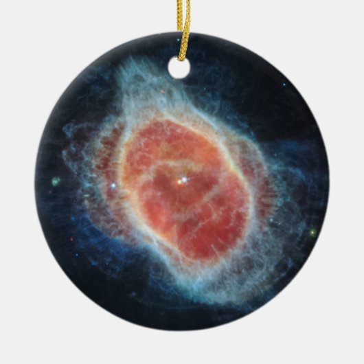 JWST James Webb Telescope Southern Ring Nebula Keramik Ornament (Vorne)