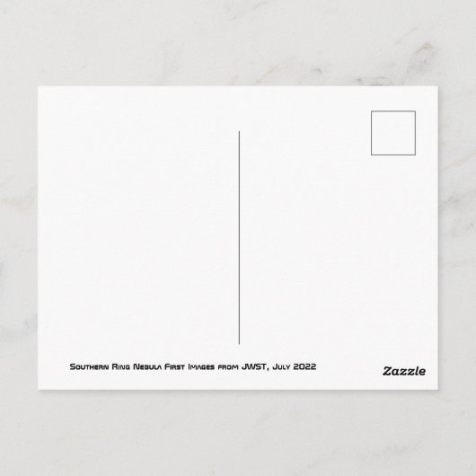 JWST James Webb Telescope Southern Ring Nebula Postkarte (Rückseite)